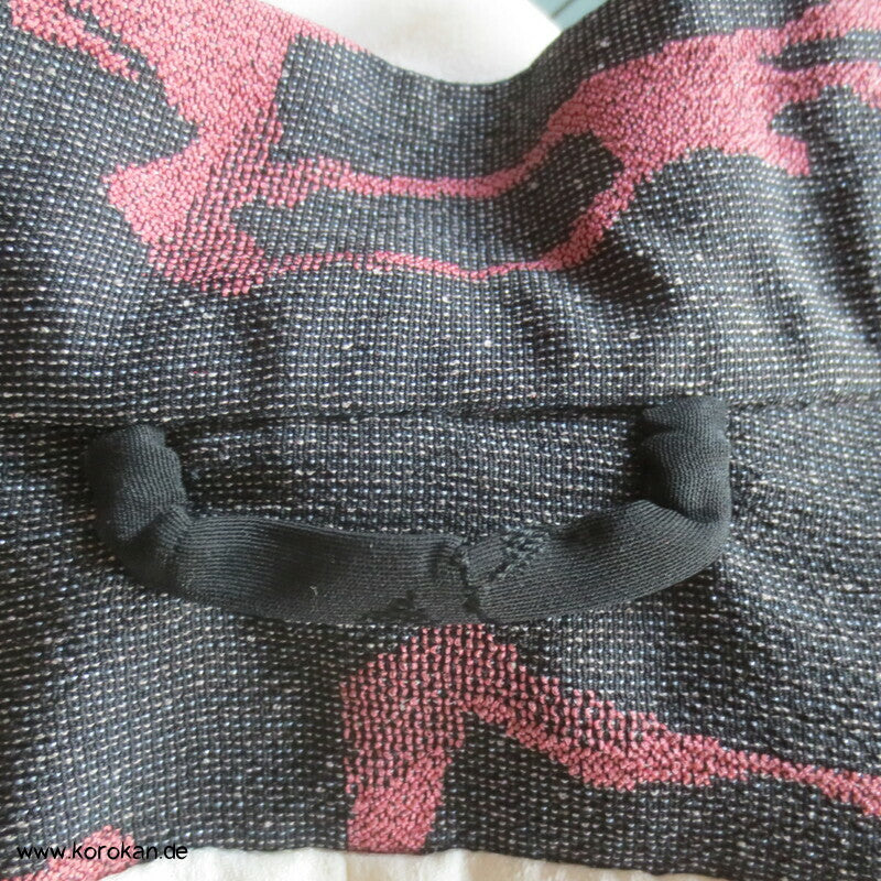 Übergangskapuzenjacke A Linie aus 1960'er Kimono Seide mit Lurex