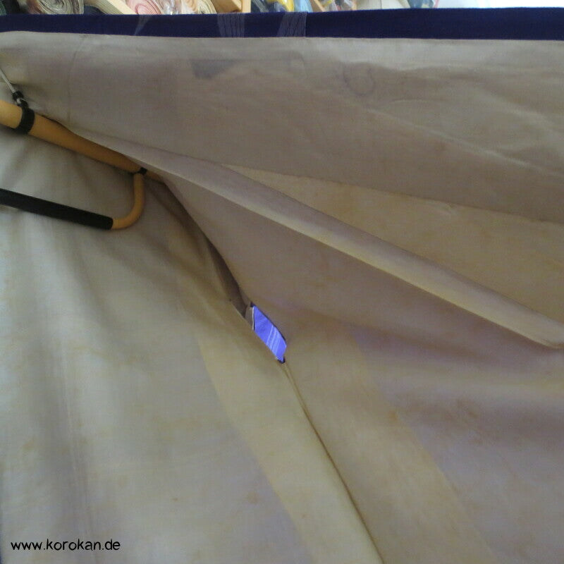 gewebter Bambus und Sakura Komon Kimono Seidenbrokat