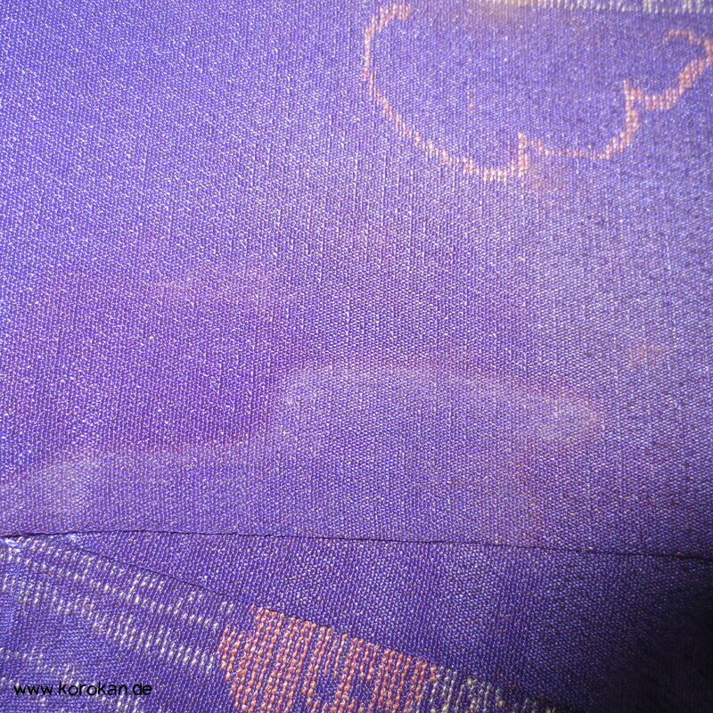 gewebter Bambus und Sakura Komon Kimono Seidenbrokat