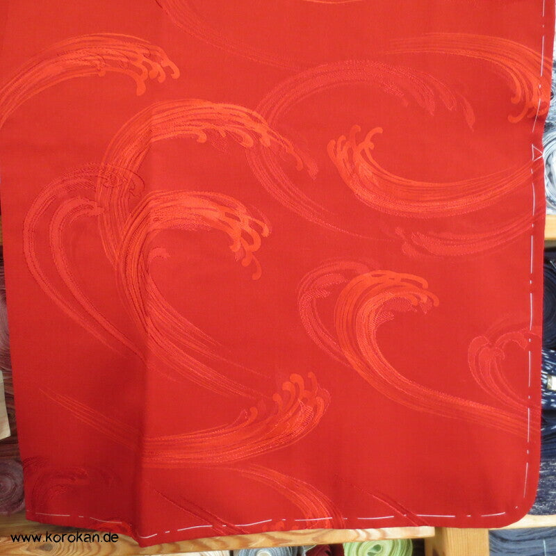 rote wilde Wellen Seide Michiyuki Jacke