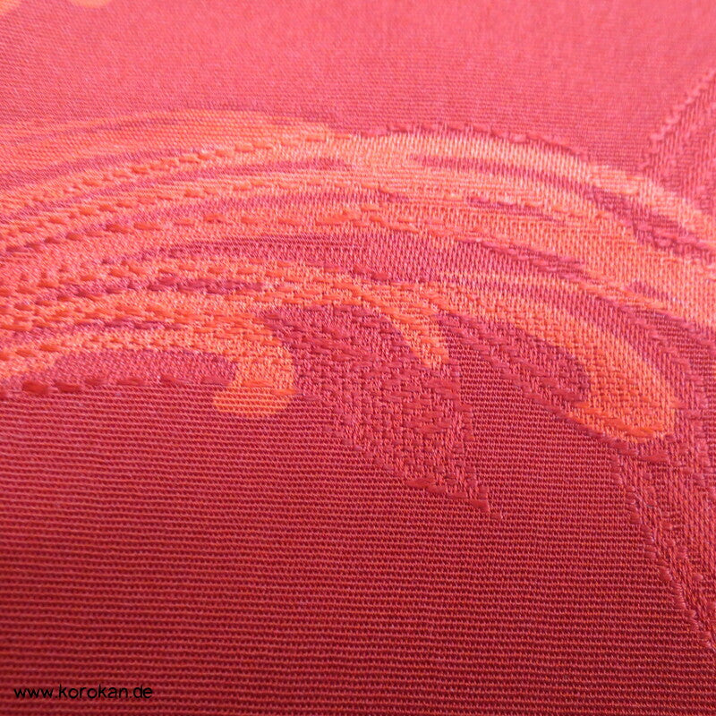 rote wilde Wellen Seide Michiyuki Jacke