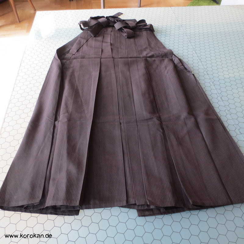 braun blaue Streifen Hakama - Andon - Rock - Typ
