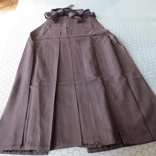 braun blaue Streifen Hakama - Andon - Rock - Typ