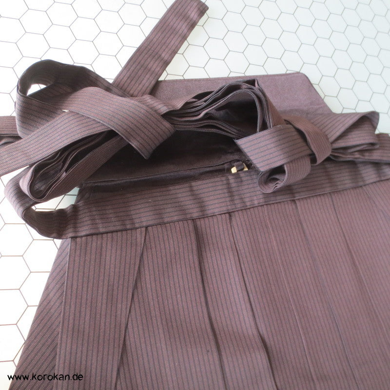 braun blaue Streifen Hakama - Andon - Rock - Typ