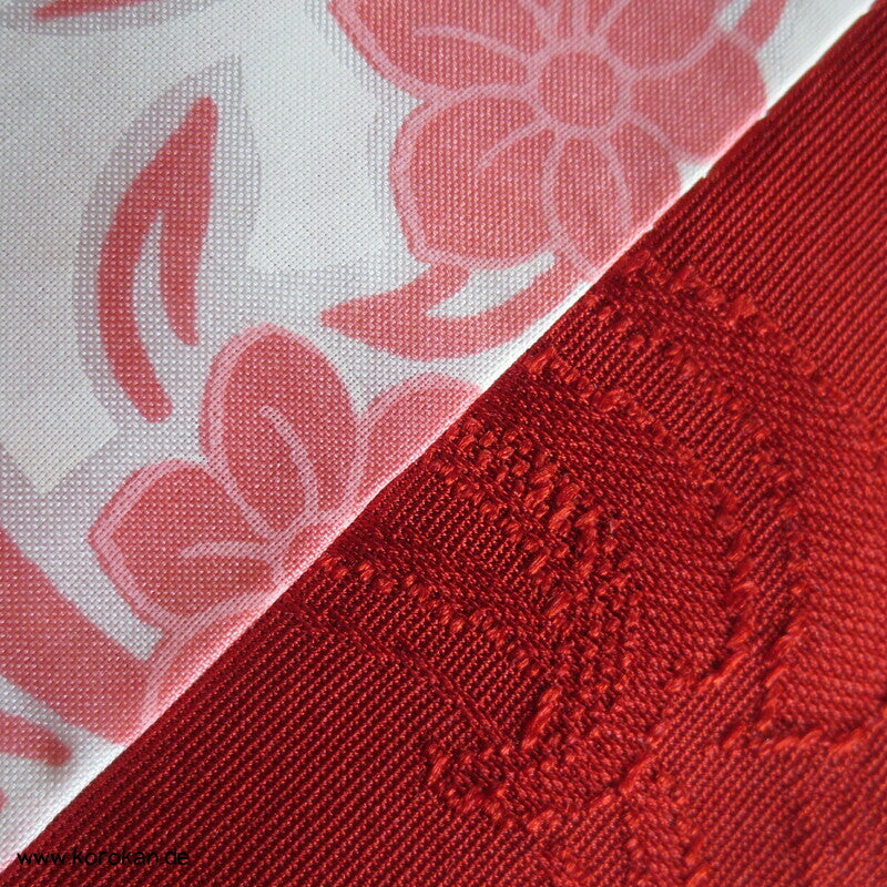 rote wilde Wellen Seide Michiyuki Jacke