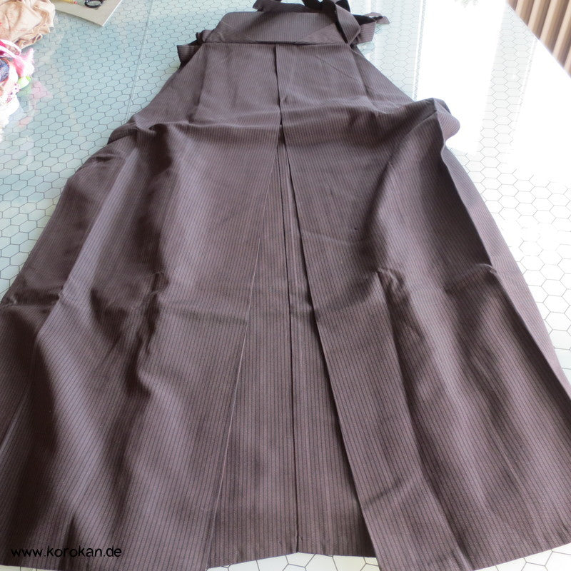 braun blaue Streifen Hakama - Andon - Rock - Typ