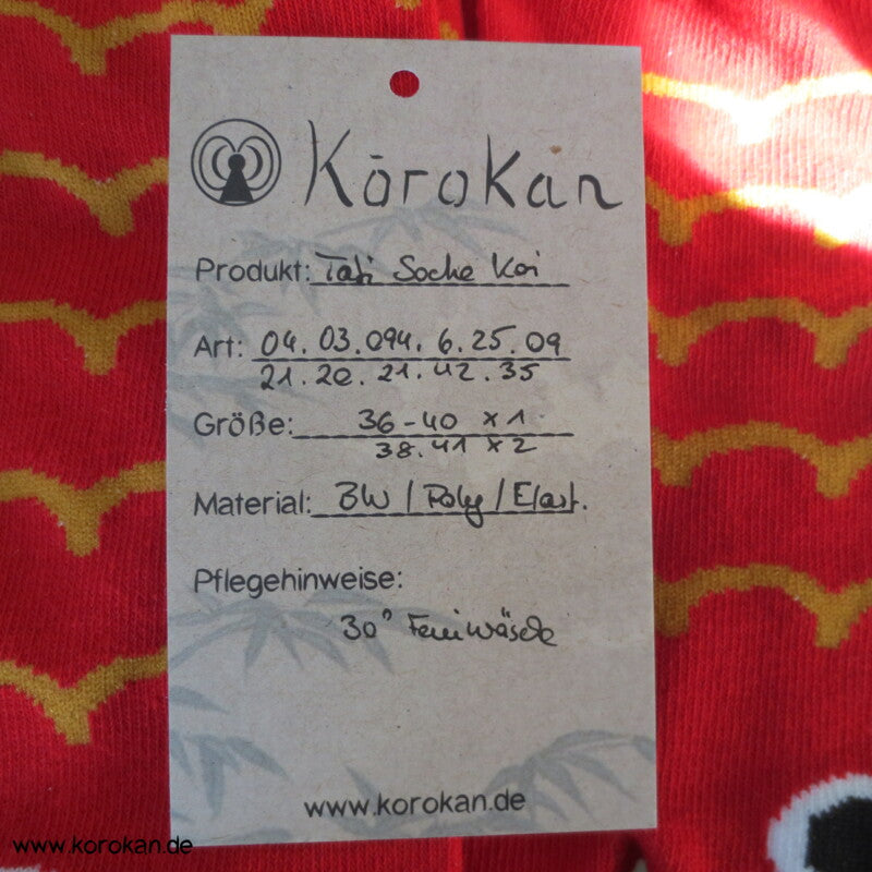 Tabi Socken Koi orange