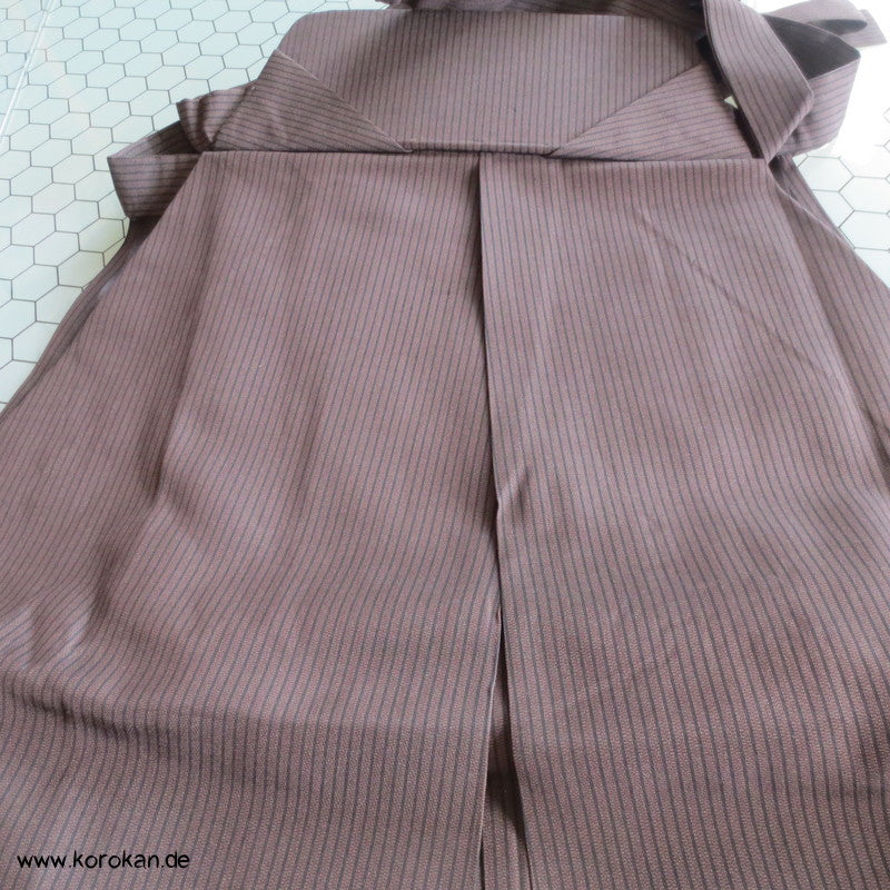 braun blaue Streifen Hakama - Andon - Rock - Typ