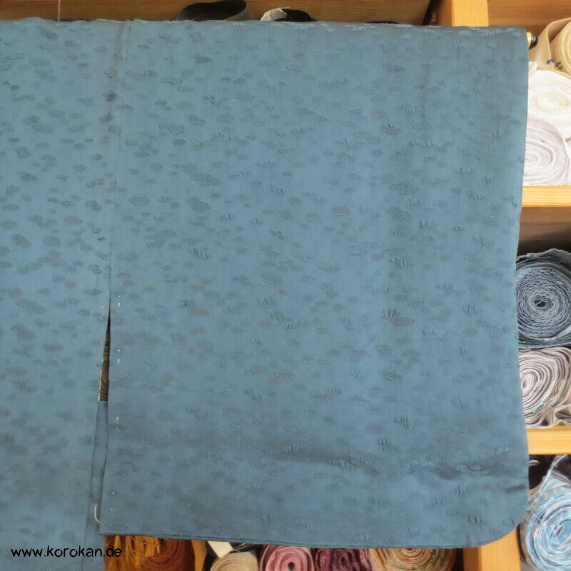 Haori Kimono Jacke petrol blasiger Seiden Matelassé