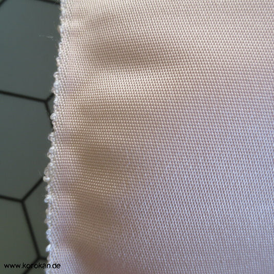 zartrosa uni Obi Futter Seiden Rips, fest und steif