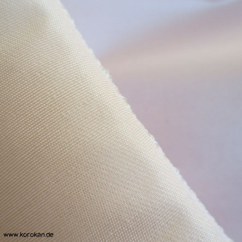 zartrosa uni Obi Futter Seiden Rips, fest und steif