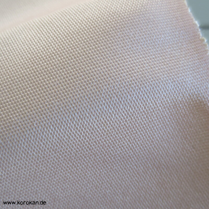 zartrosa uni Obi Futter Seiden Rips, fest und steif