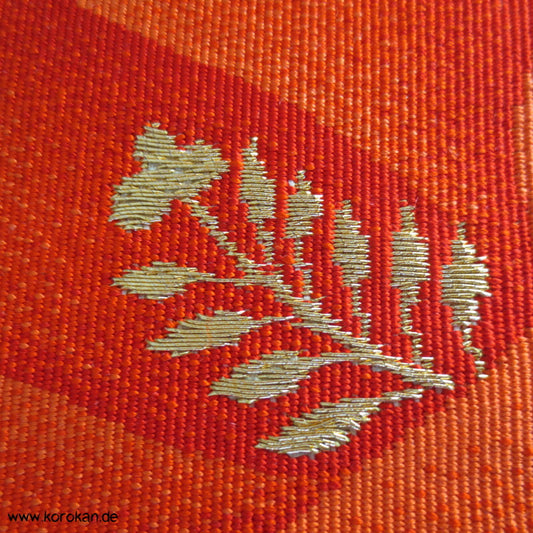 Mohnblüte Nagoya Obi Nishijin Seiden Brokat