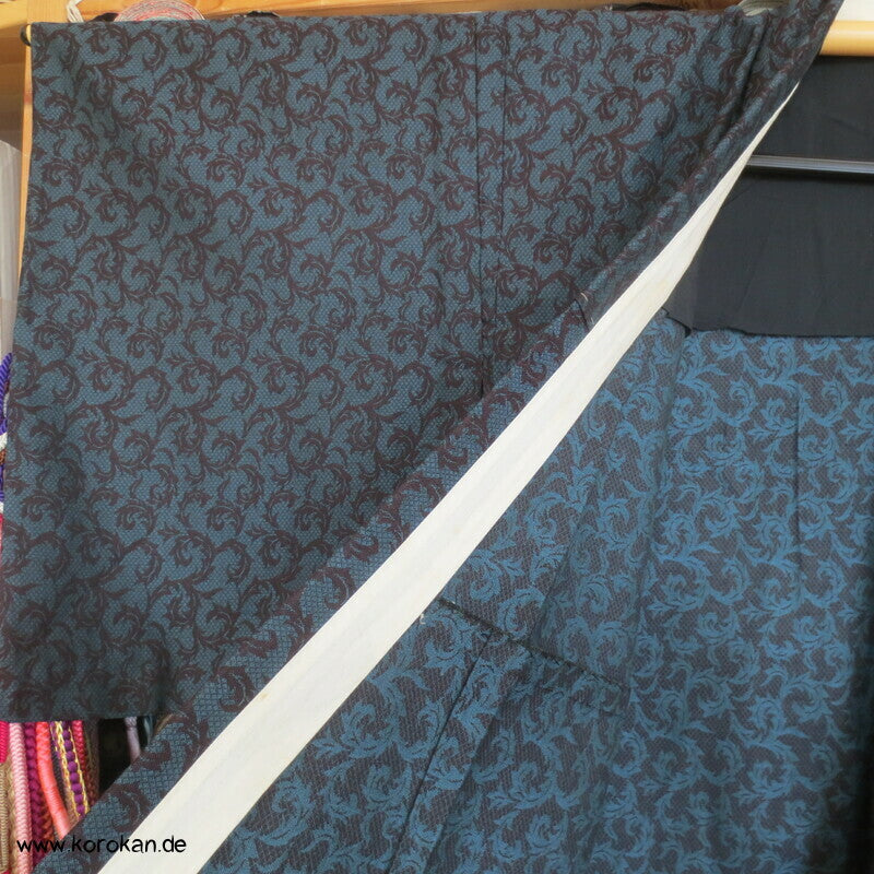 Jacquard Arabesken Hitoe Woll Kimono