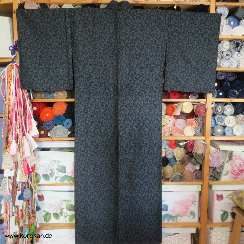 Jacquard Arabesken Hitoe Woll Kimono