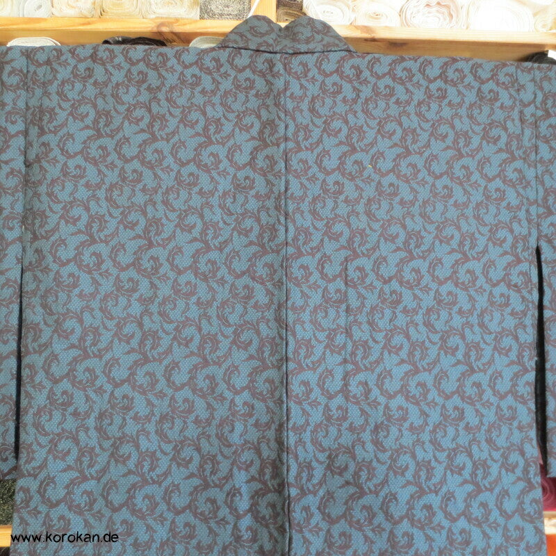 Jacquard Arabesken Hitoe Woll Kimono