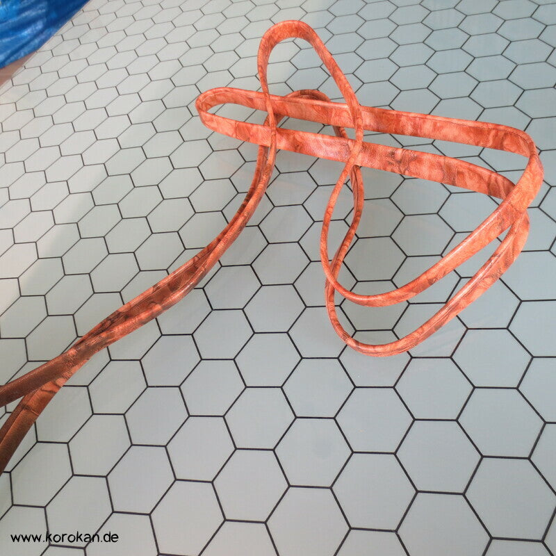 Saganishiki, Obijime Band für Obidome, Leder