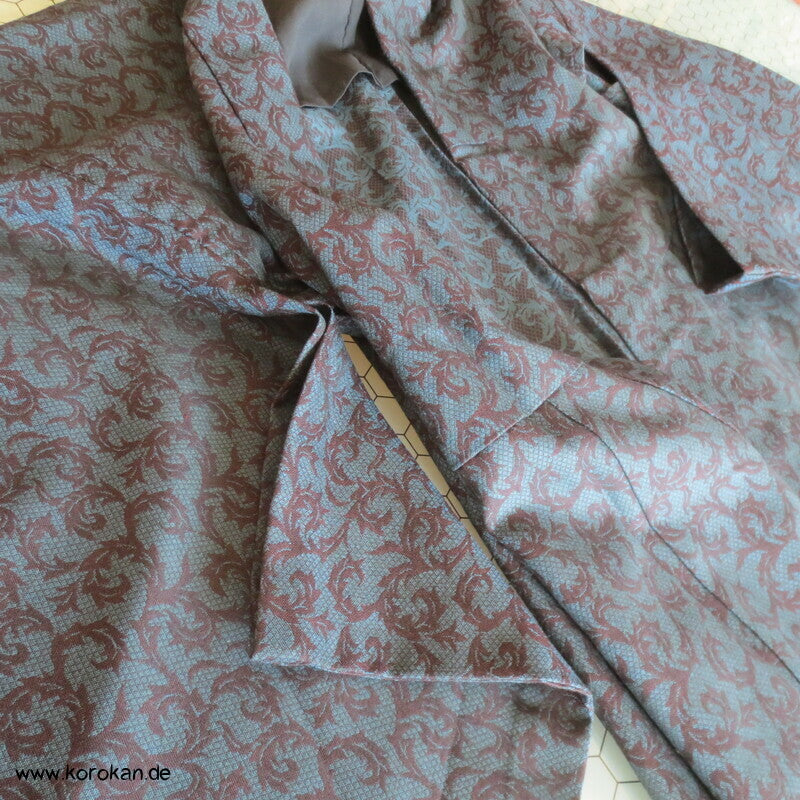 Jacquard Arabesken Hitoe Woll Kimono