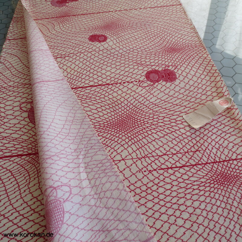 Trommeln im Netz Druck Kasuri Kimono Wolle