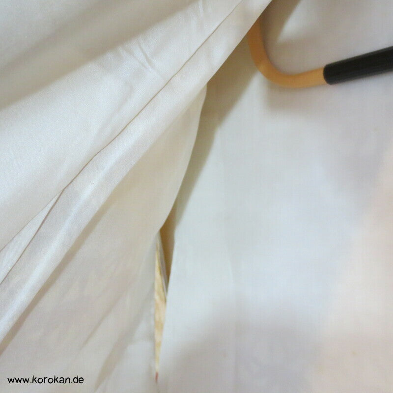 Bambusblätter Farbverlauf Tsukesage Seidencrepe Kimono