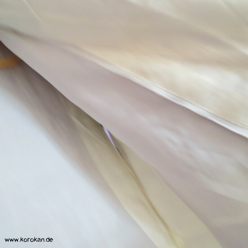 abstrakte Bäume weiß auf mauve Tsukesage Kimono
