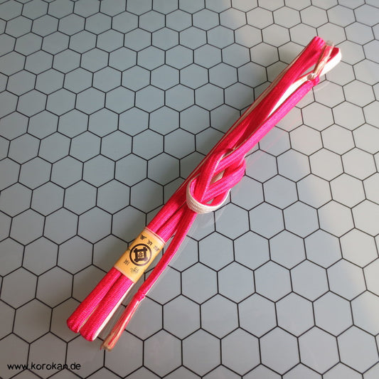 pink weiß Obijime, geflochten, im Originalzustand