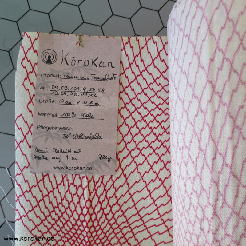 Trommeln im Netz Druck Kasuri Kimono Wolle