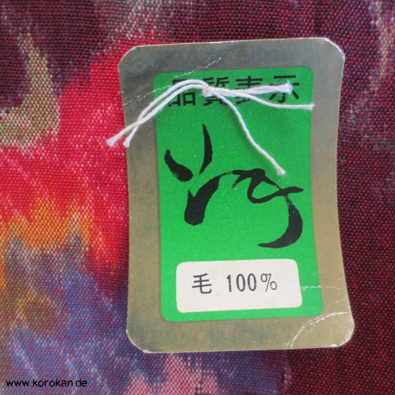 bunte Arabesken Kasuri Kimono Wolle