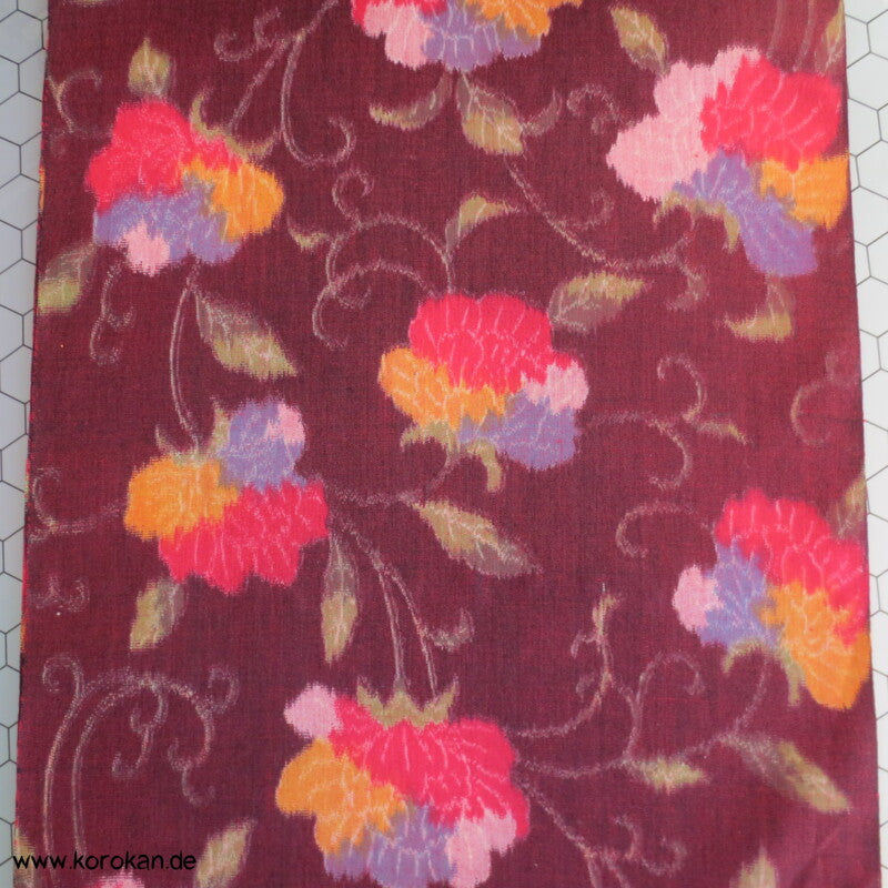 bunte Arabesken Kasuri Kimono Wolle