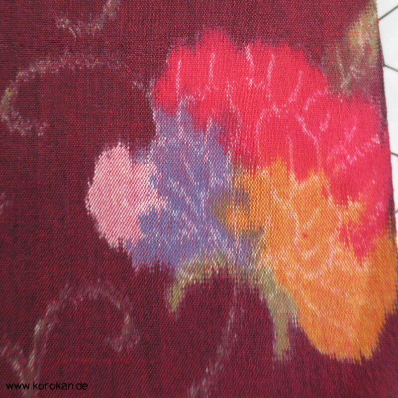 bunte Arabesken Kasuri Kimono Wolle