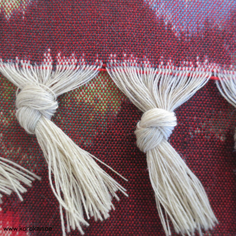 bunte Arabesken Kasuri Kimono Wolle