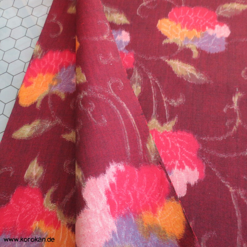 bunte Arabesken Kasuri Kimono Wolle