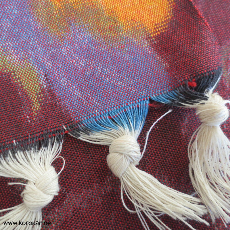 bunte Arabesken Kasuri Kimono Wolle