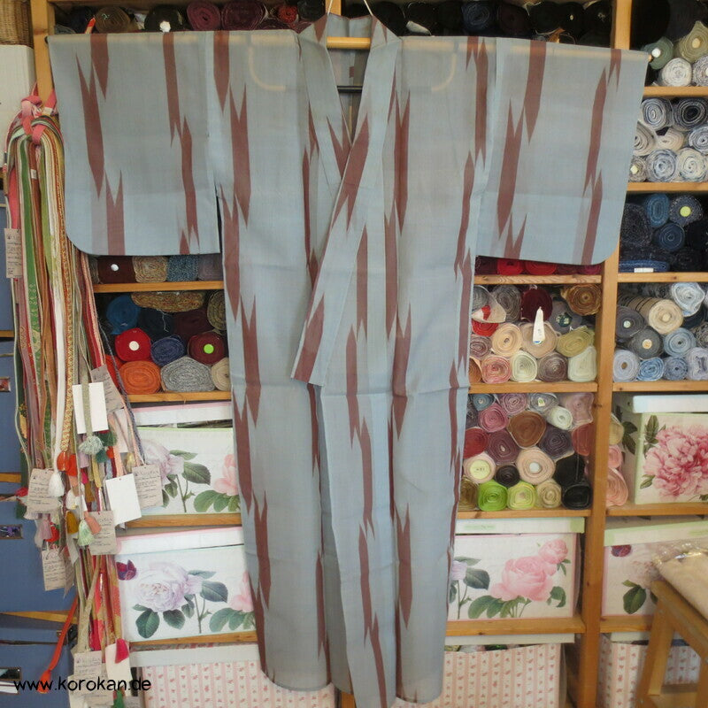 Pfeilmuster Kasuri Organza Hitoe Kimono