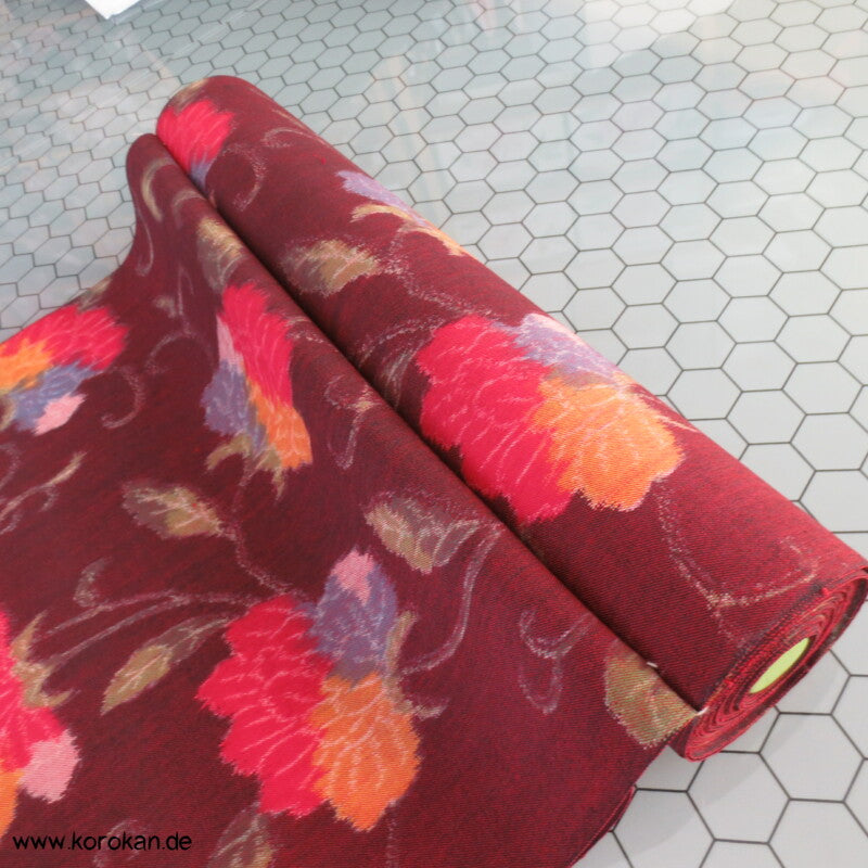 bunte Arabesken Kasuri Kimono Wolle