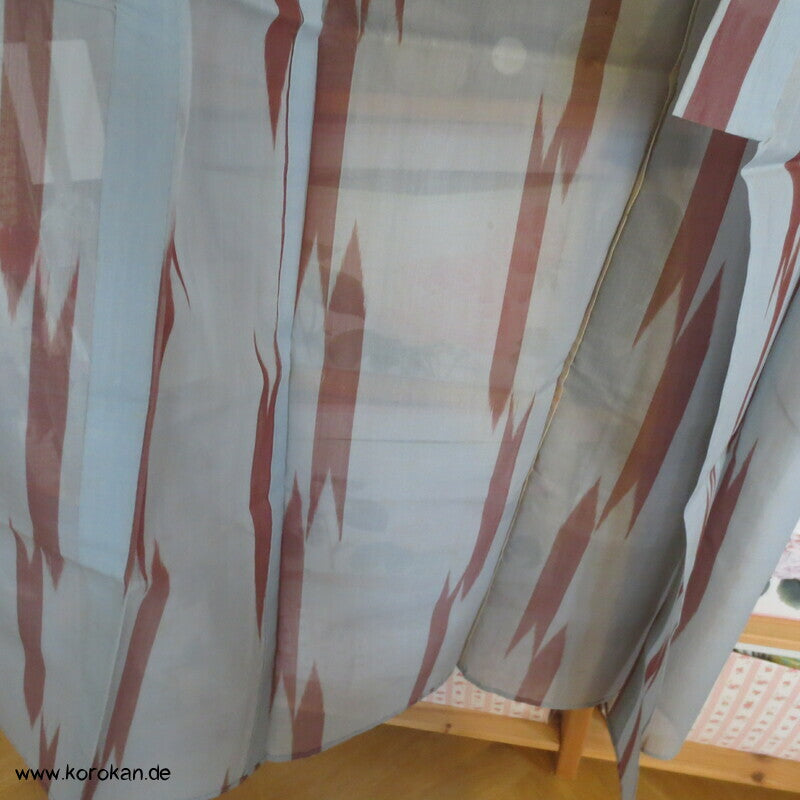 Pfeilmuster Kasuri Organza Hitoe Kimono