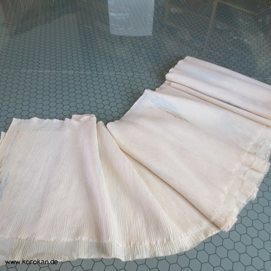 Nebelmuster in Lurex und Urushi Seiden Kimono Borkenkrepp