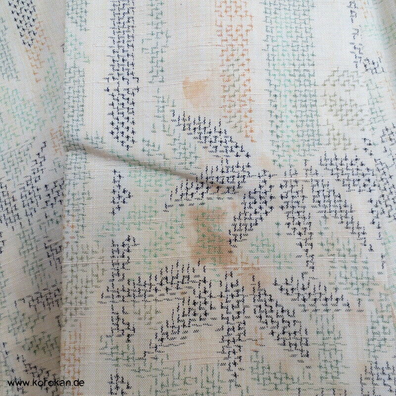 Japan Bambus Kasuri Tsumugi Seiden Kimono