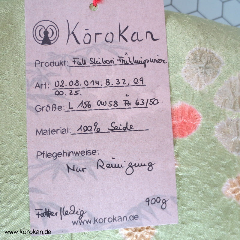 Frühlingswiese Shibori Seiden Komon Kimono