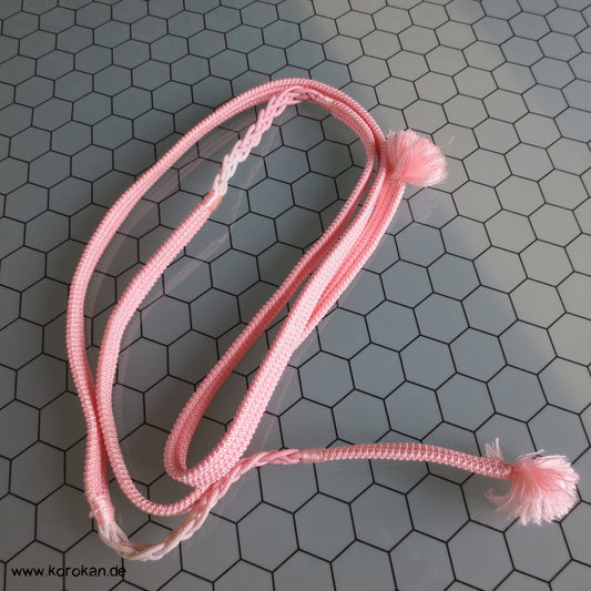 rosa mit weiß und Zopf - Abschnitten Obijime