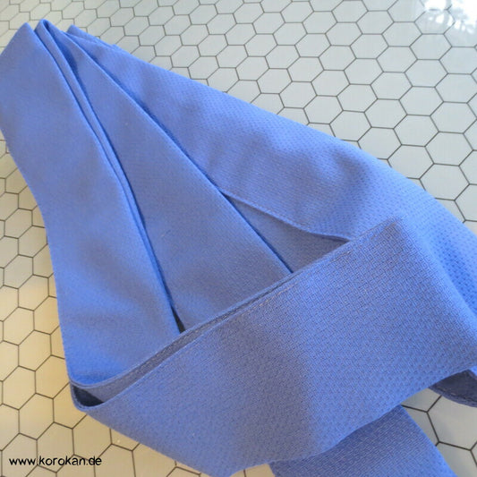 Kaku Männer Obi Gürtel / Datejime blaue Gerstenkorn Baumwolle