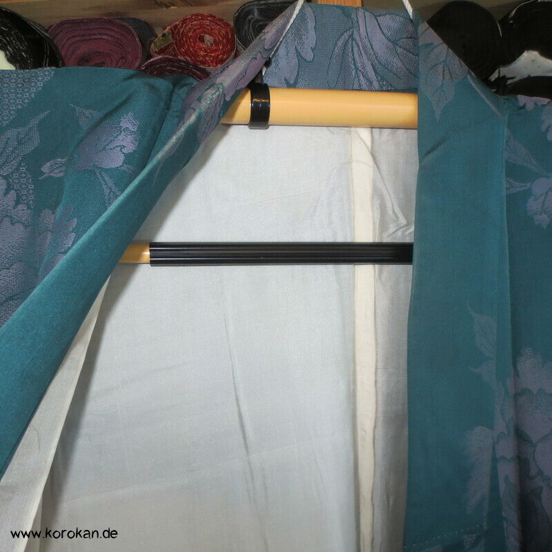 flieder Päonien auf türkis Komon Jacquard Kimono