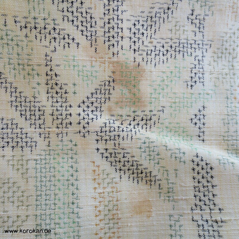Japan Bambus Kasuri Tsumugi Seiden Kimono