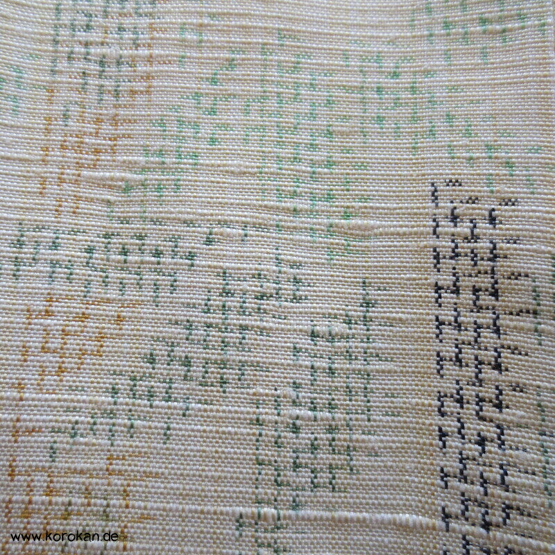 Japan Bambus Kasuri Tsumugi Seiden Kimono