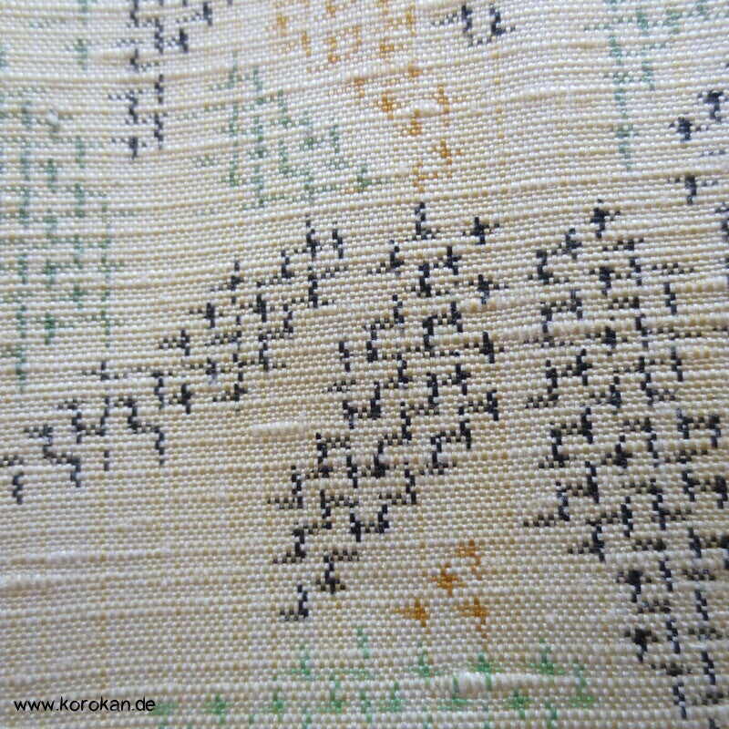 Japan Bambus Kasuri Tsumugi Seiden Kimono