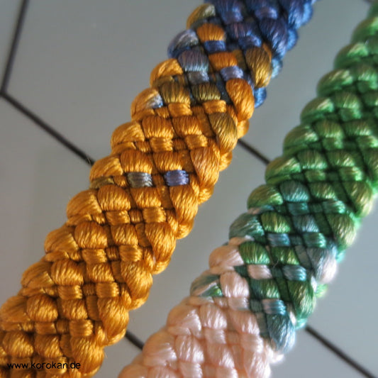 Regenbogenverlauf Vintage Obijime, Seide