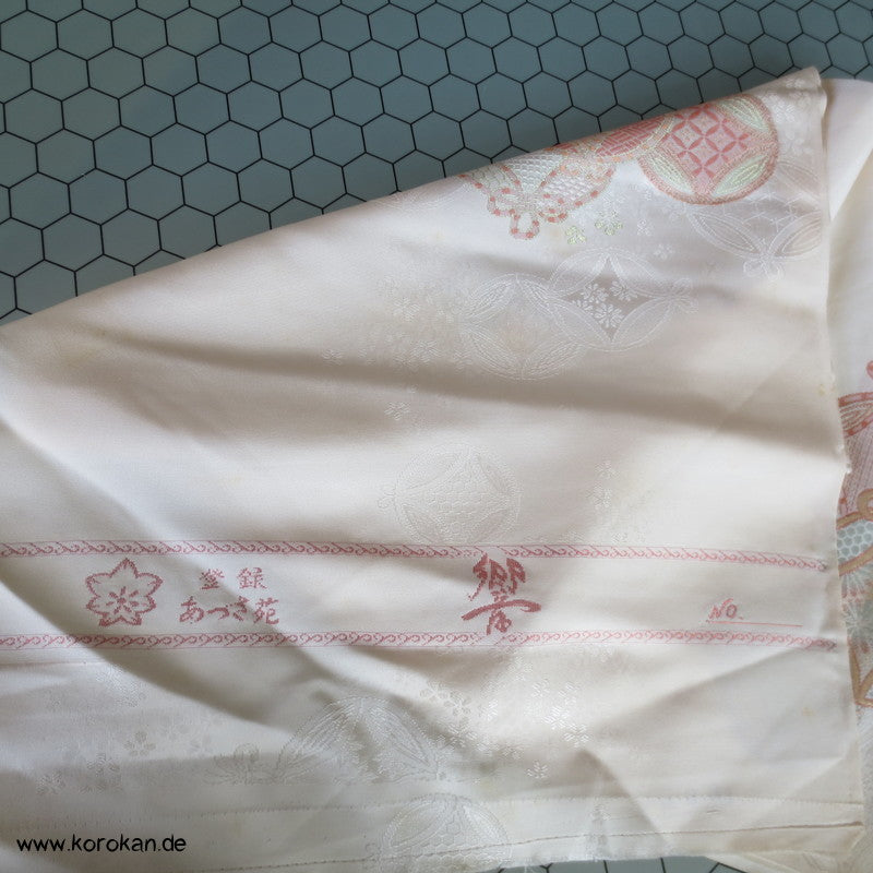 Shippo Seidenjacqard, Lurex - und Urushi, pastellfarben