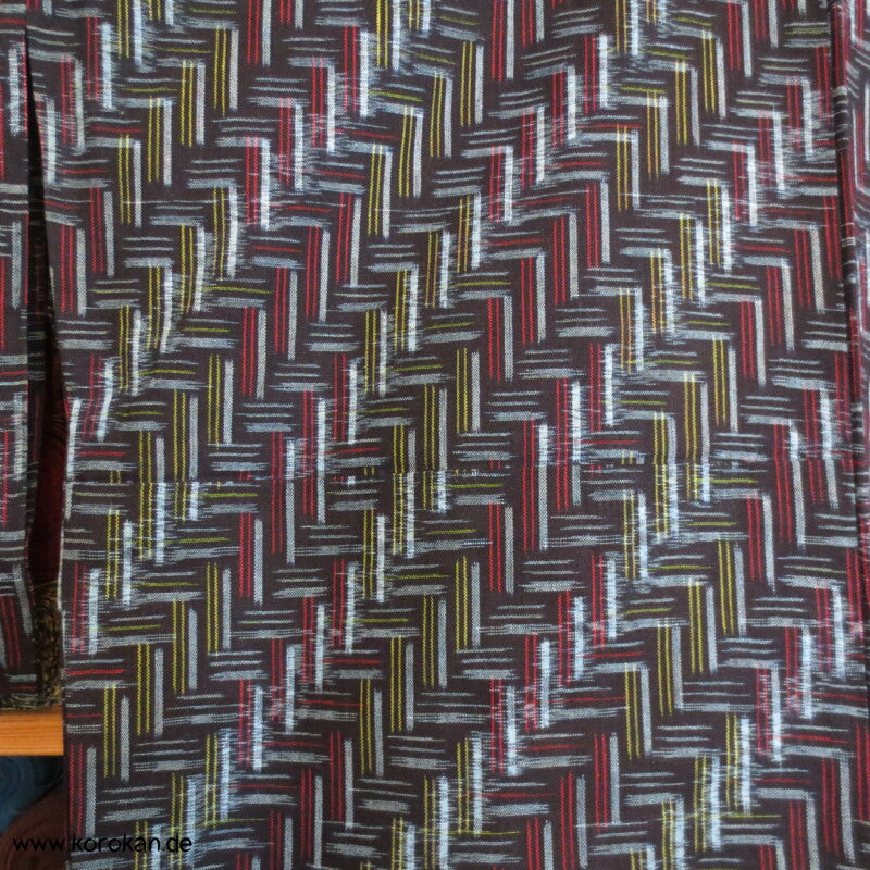 Kurume Kasuri Zacken Baumwolle Hitoe Kimono Arbeitsmantel - neu