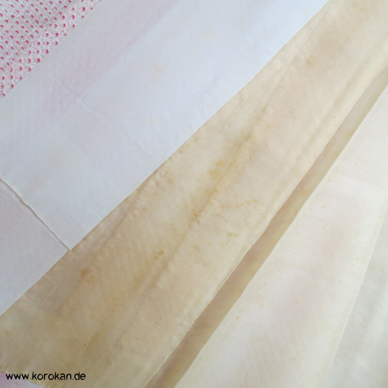Fächer Stickereien Full Shibori Seidendamast Furisode Kimono