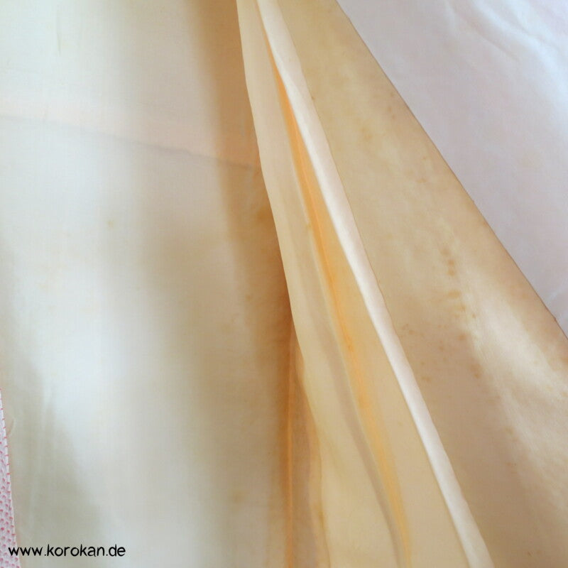 Fächer Stickereien Full Shibori Seidendamast Furisode Kimono
